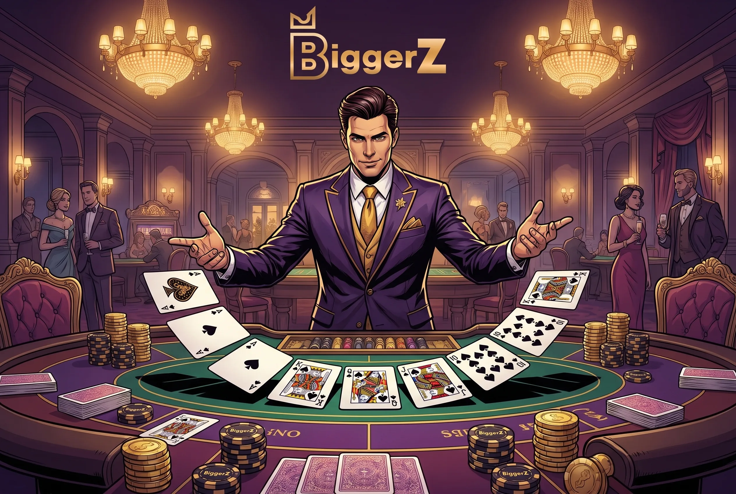 Illustrated BigGerz live card table