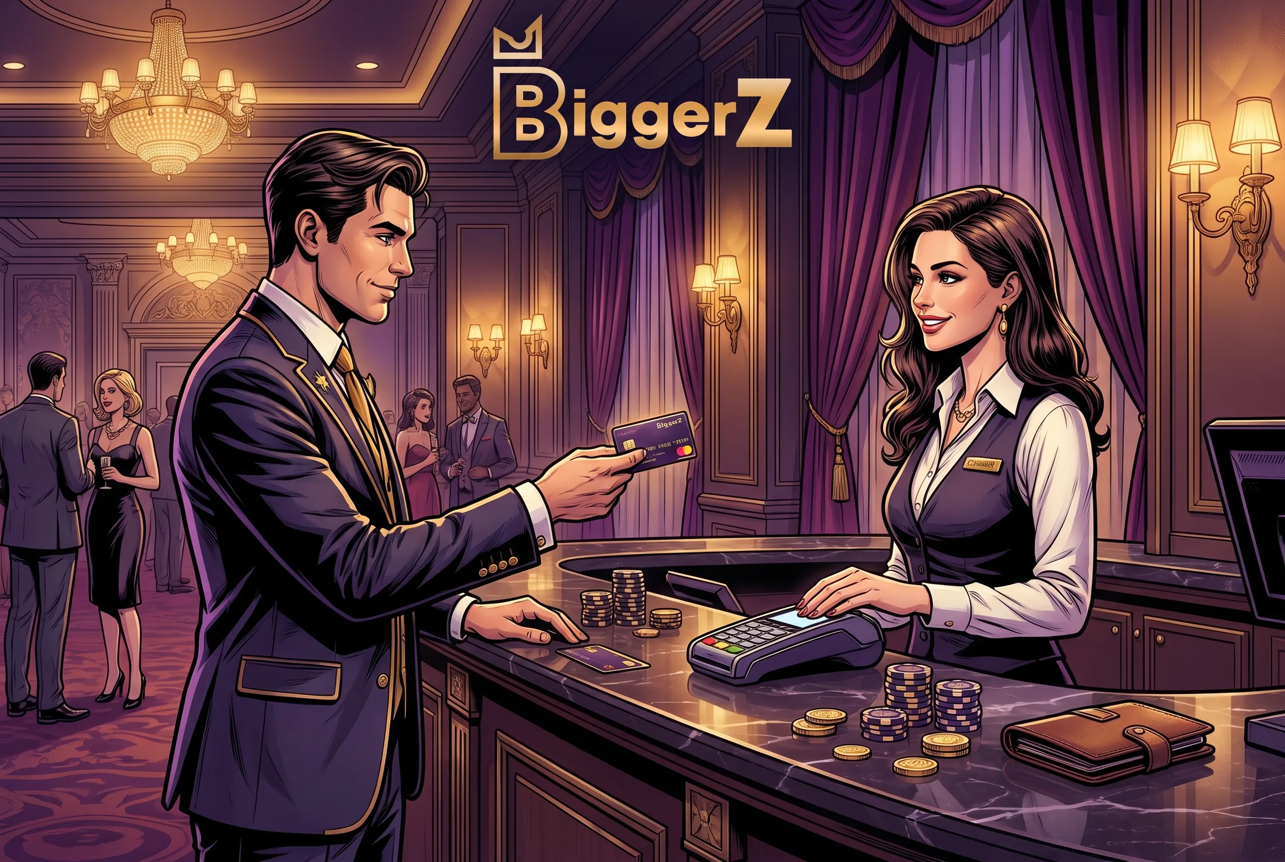 Illustrated BigGerz cashier